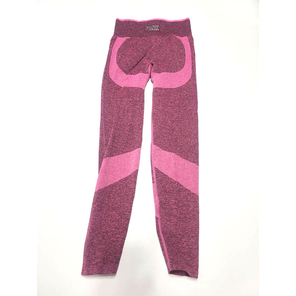 PINK Victoria's Secret seamless heathered pink leggings women's size small - Picture 2 of 4